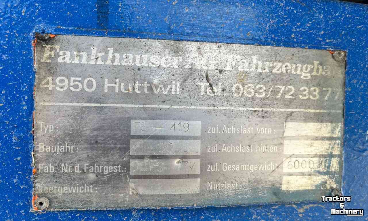 Tieflader / Anhänger  Frankhauser FS419 Dieplader / Machinetransporter