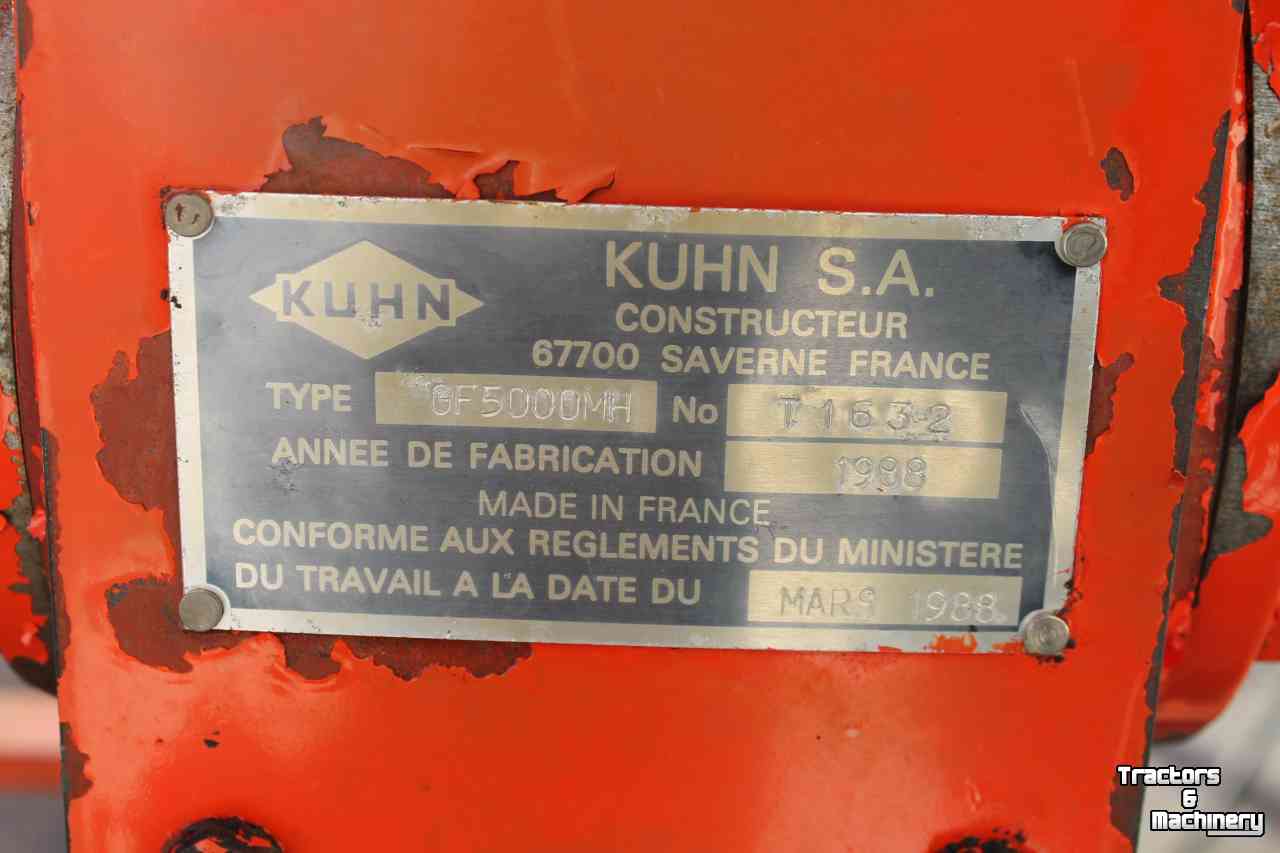 Kreiselheuer Kuhn GF5000MH cirkelschudder draaibare koppen