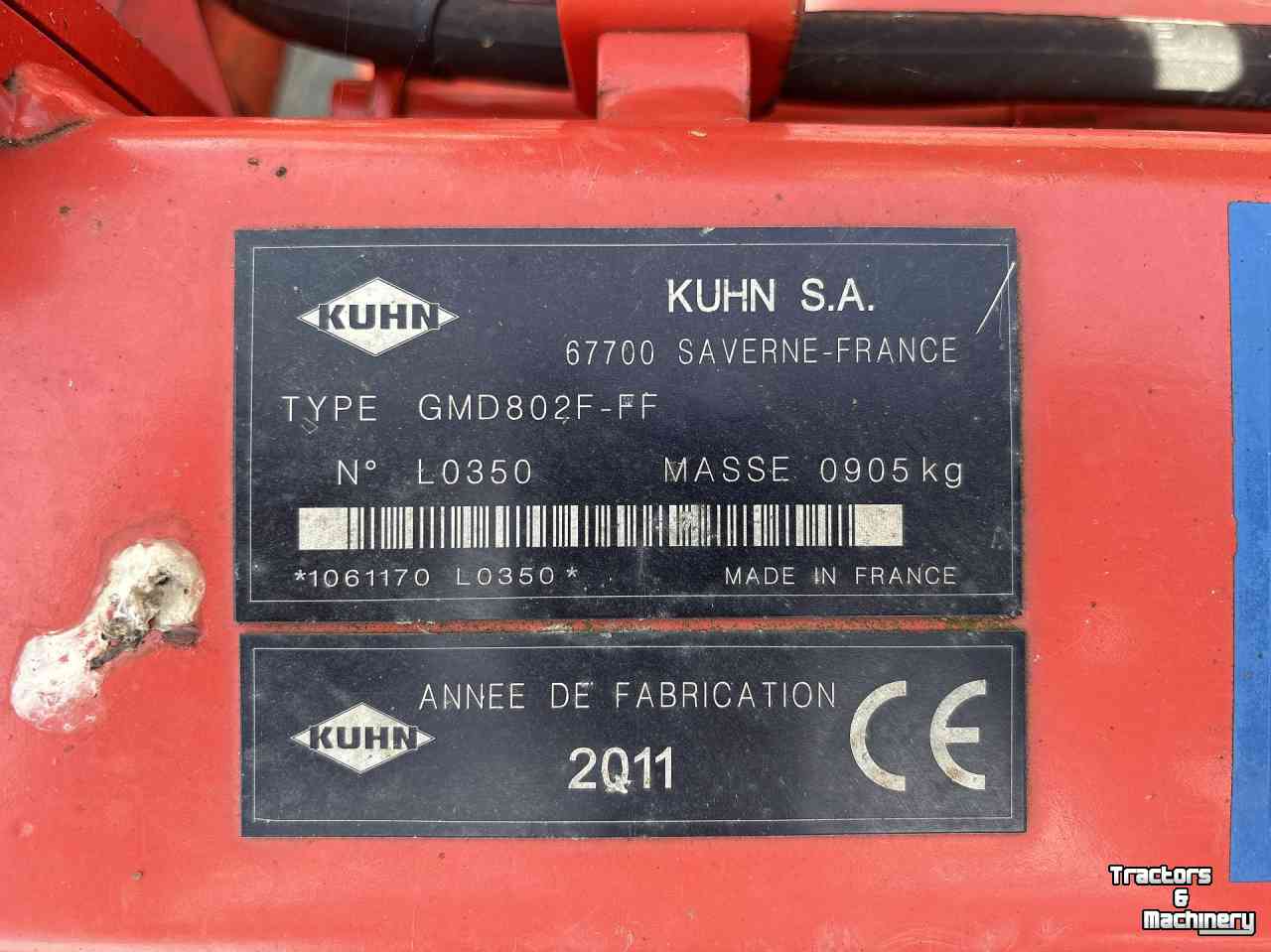 Mähwerk Kuhn GMD 802 F