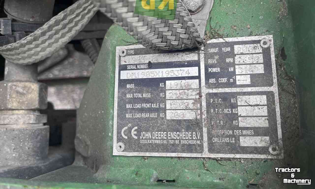 Selbstfahrende Mähwerk John Deere 1905 Professionele Kooimaaier