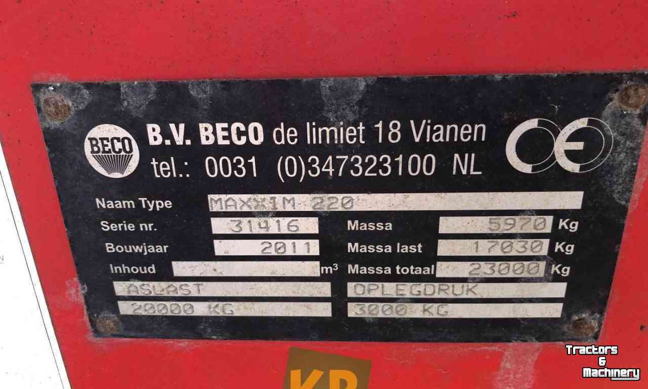 Erdbau-kipper Beco Maxxim 220