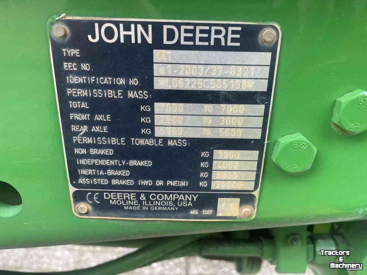 Schlepper / Traktoren John Deere 6225