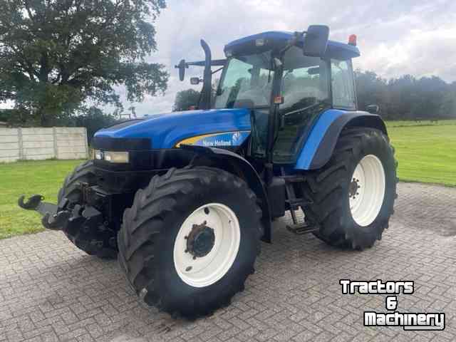 Schlepper / Traktoren New Holland TM 140 Range Command, airco, fronthef + frontpto