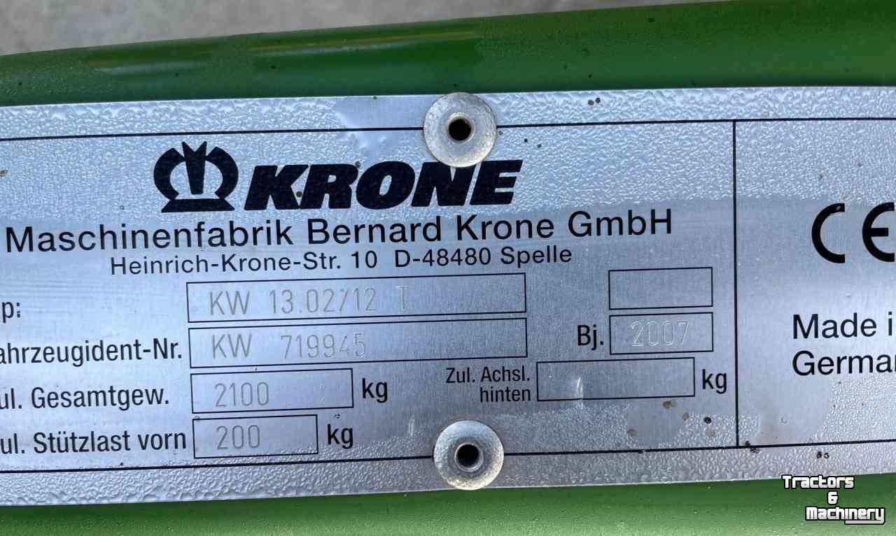 Kreiselheuer Krone KW 13.02/12 T Schudder