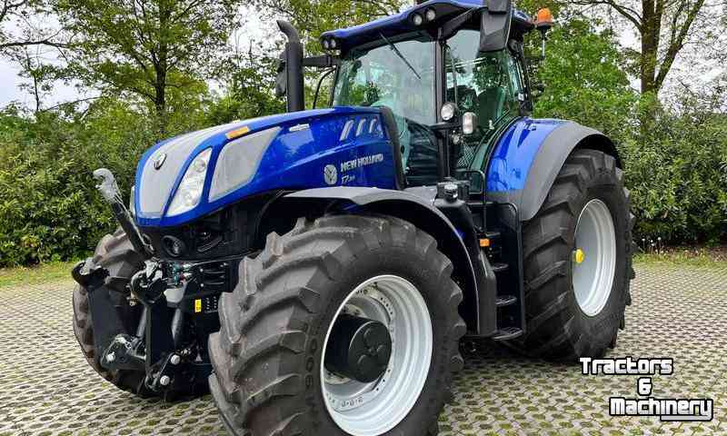 Jamara Rutscherauto New Holland T7 Traktor Blau, mit Hupe Sound LED Licht  Anhängerkupplung, Offiziell lizenziert; Originalgetreue Optik