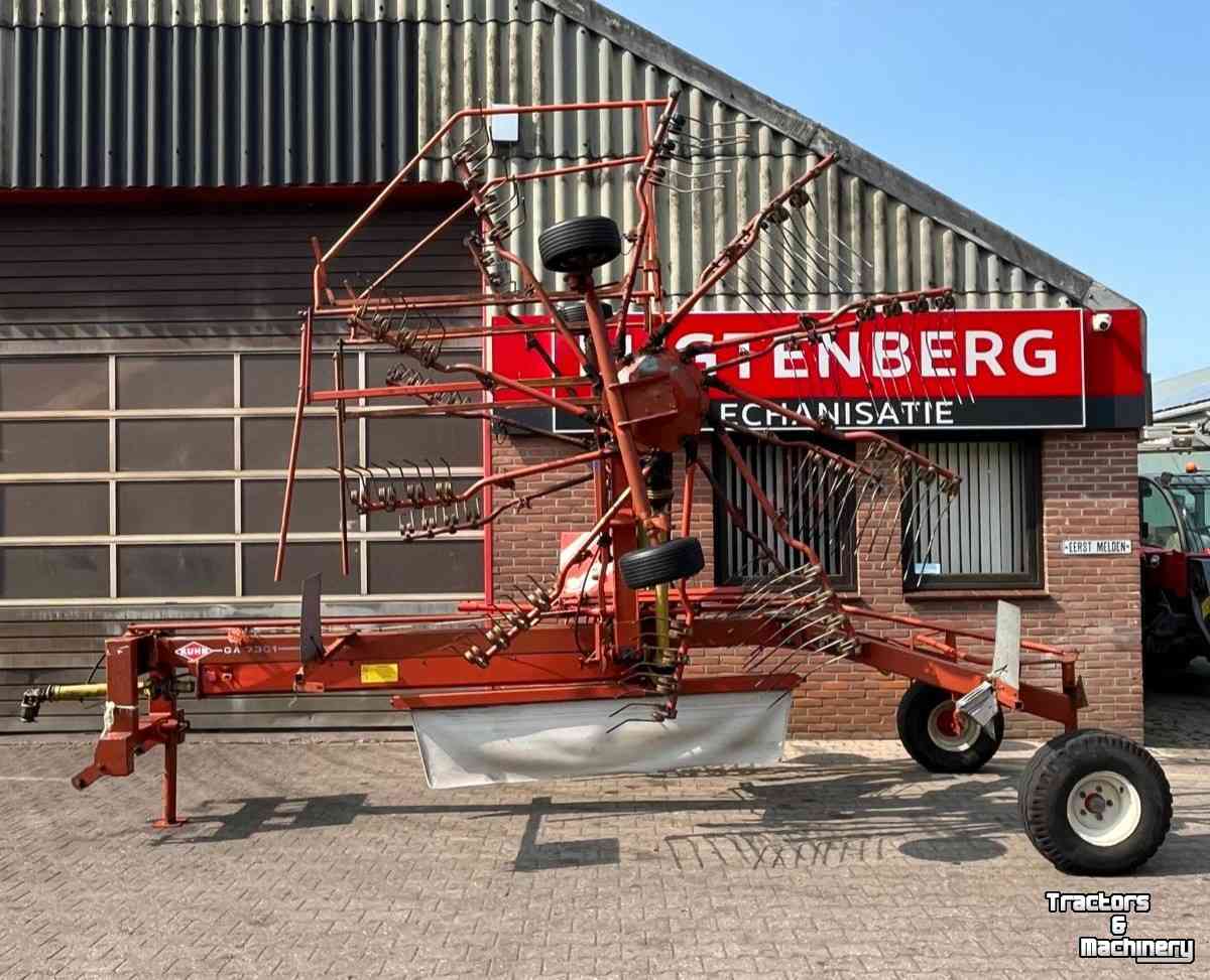 Schwader Kuhn GA 7301Hark, zwiller, rugger, rake, weidebouwmachines