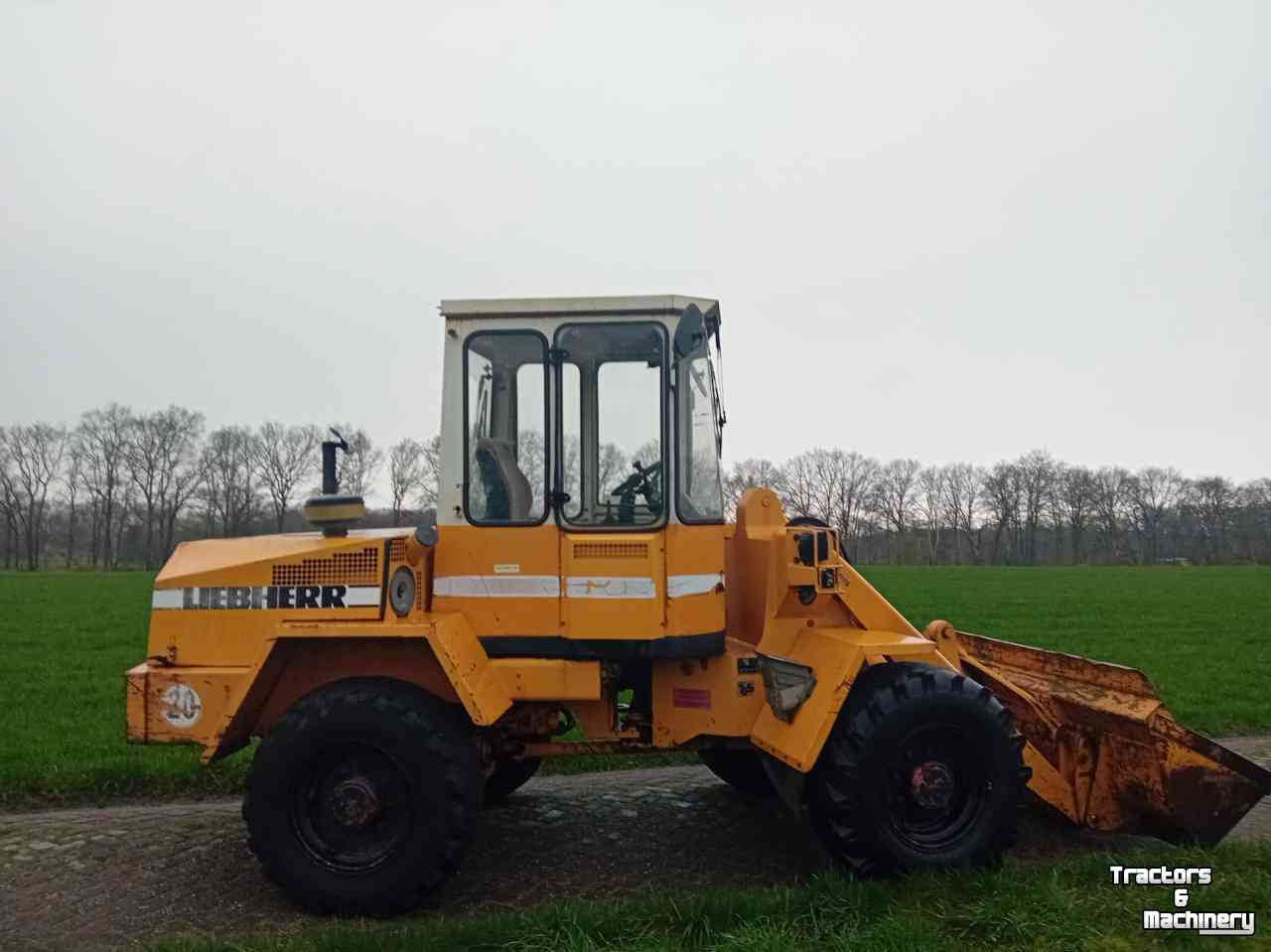 Radlader Liebherr L508 L 508 Shovel met grondbak en palletvork