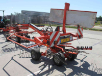 Schwader Kuhn GA6622 dubbele cirkelhark wiersmachine hark rugger zijafleg treintjeshark