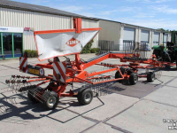 Schwader Kuhn GA6622 dubbele cirkelhark wiersmachine hark rugger zijafleg treintjeshark